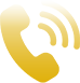 Telephone icon with waves