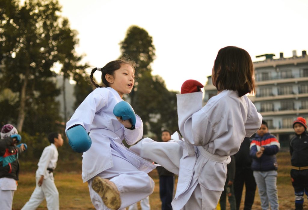 karate training
